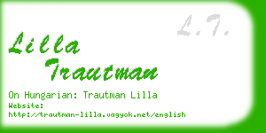 lilla trautman business card